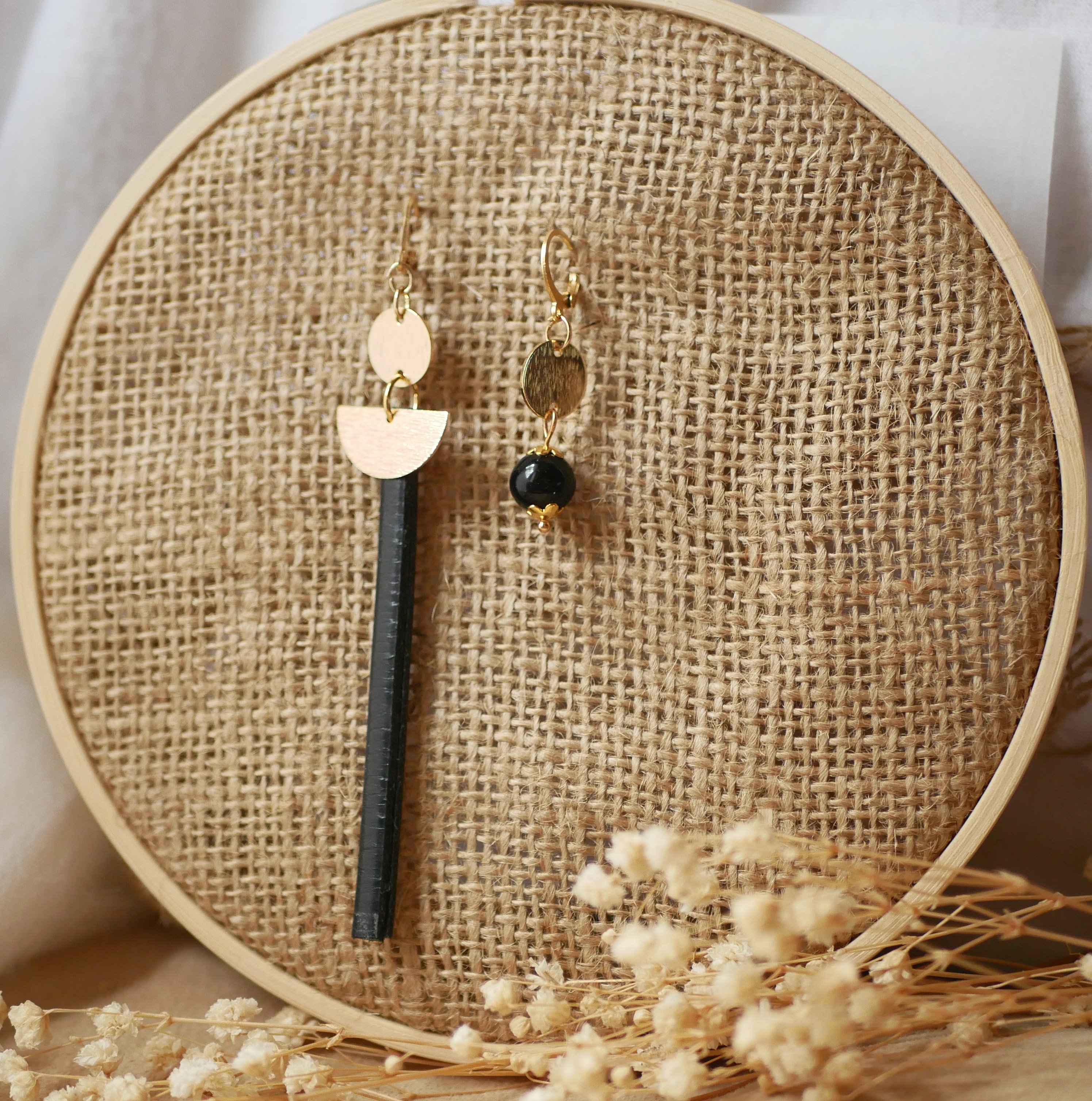 Solo lang &oslash;rering i guld L&aelig;der Sort eller farve efter eget valg