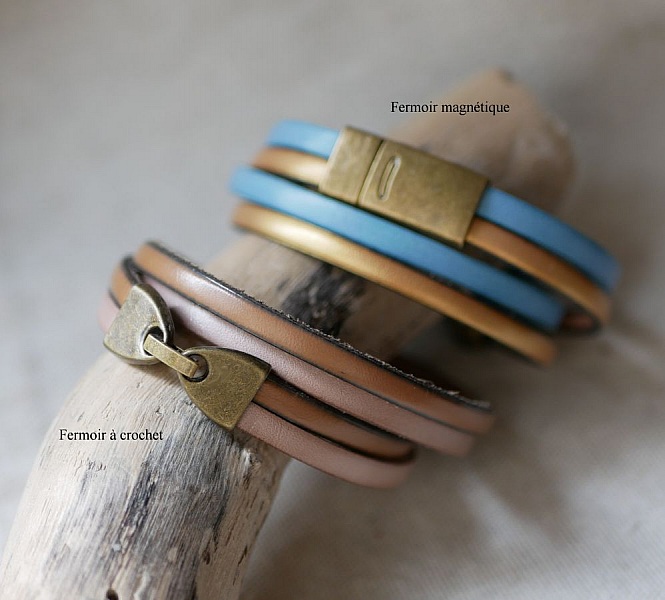 Dobbelt l&aelig;derrem i duo dekoreret med en bronze skildpadde