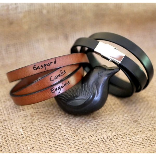 L&aelig;derarmb&aring;nd triple vender mand eller kvinde til at v&aelig;re personlig justerbar l&aring;s