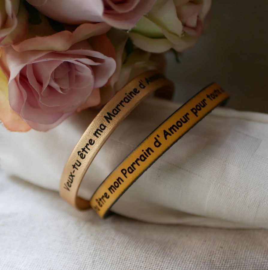Læderarmbånd, der kan personliggøres ved gravering elegant magnetlås