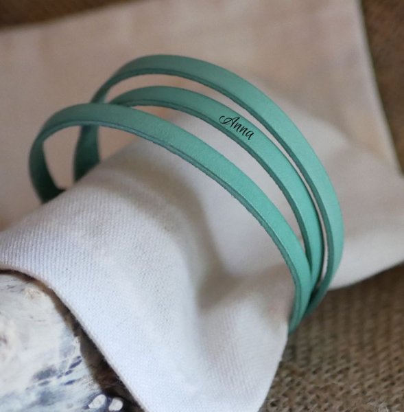 L&aelig;derarmb&aring;nd til kvinder, 3 omgange, medium bredde