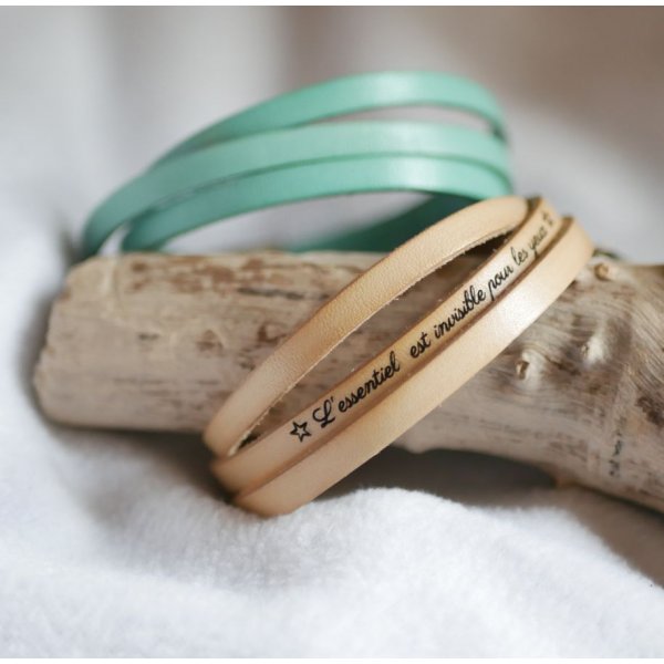 L&aelig;derarmb&aring;nd til kvinder, 3 omgange, medium bredde