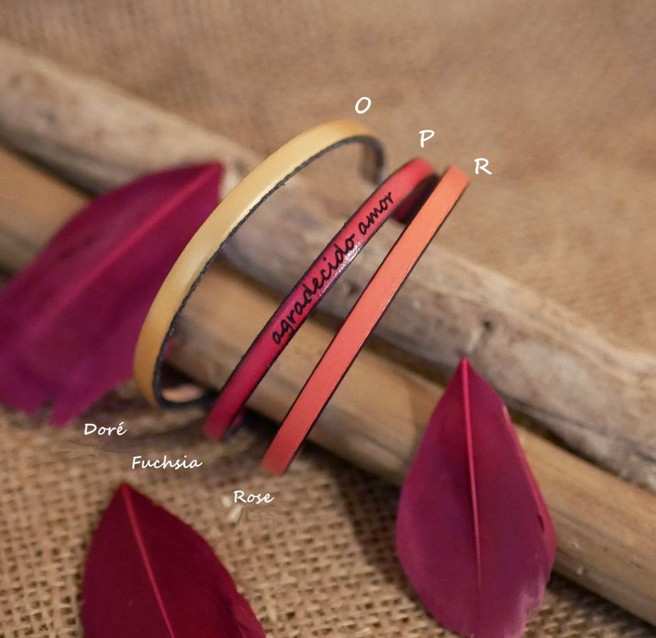 Tilpasset fint læderarmbånd til kvinder, der kan tilpasses 