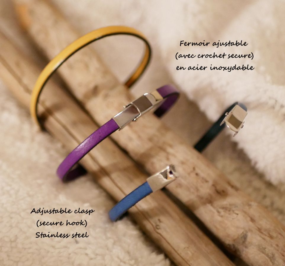Tilpasset fint læderarmbånd til kvinder, der kan tilpasses 