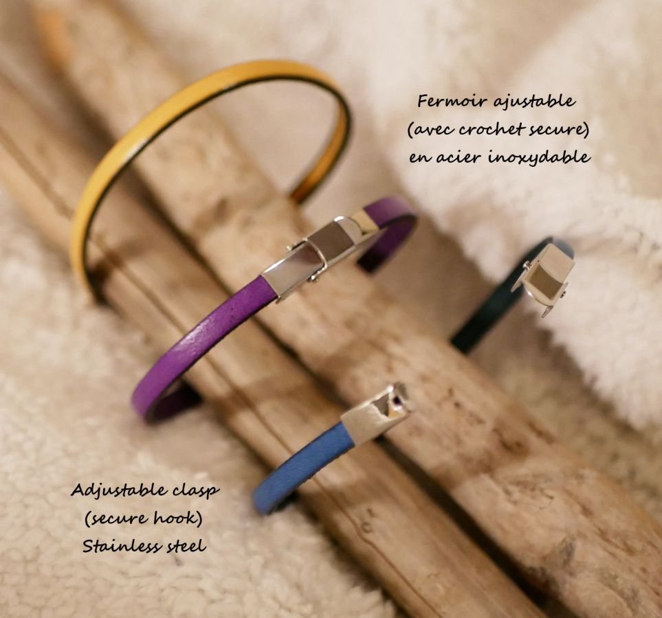 Tilpasset fint læderarmbånd til kvinder, der kan tilpasses 