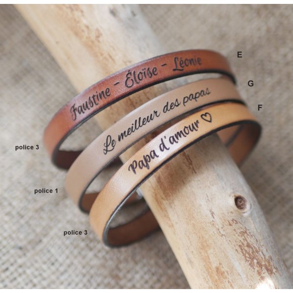 Gavepose til kvinder med indgraveret tr&aelig;pen + l&aelig;derrem, der kan tilpasses, + n&oslash;glering 