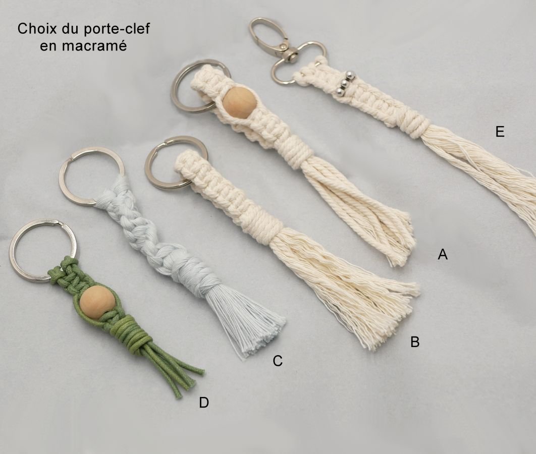 Gaveæske til mænd med graveret USB-nøgle + læderarmbånd, der kan tilpasses + macramé-nøglering 