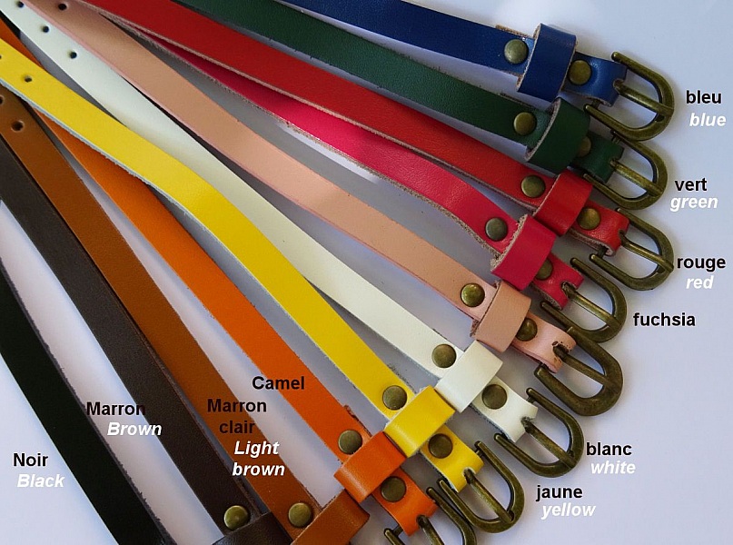 Bracelets de montre en cuir personnalisables de toutes couleurs.