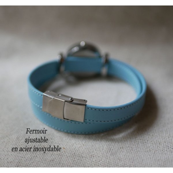 Himmelbl&aring;t dobbelt tour l&aelig;derur