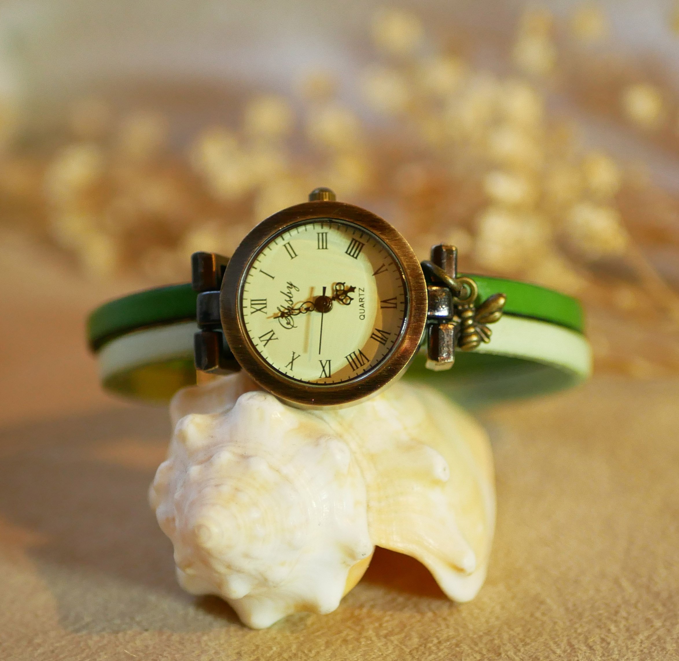 Duo-ur i l&aelig;der med valgfri farve og personlig indgravering